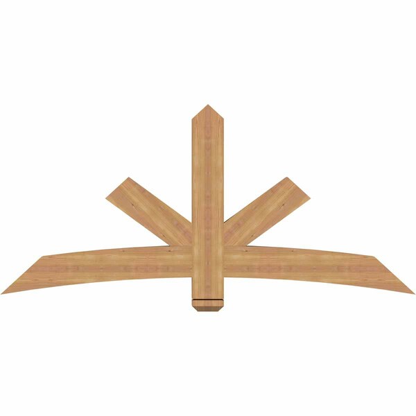 Ekena Millwork Alberta Smooth Timber Gable Bracket, Western Red Cedar, 72"W x 33"H x 3 1/2"D x 5 1/2"F, 11/12 Pitch GBW072X33X0406ALB00SWR - main